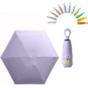 Mini Parapluie De Poche Pliant De Voyage Protection Uv Upf 50/Anti Tempete Ultra L&eacute;ger Et Femme R&eacute;sistant Aux Compact Portable Umbrella - Neuf