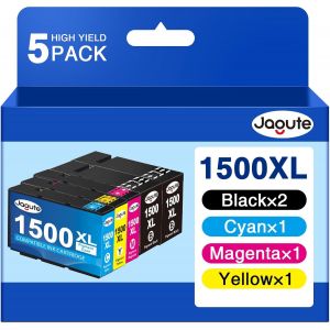 1500XL Cartouches d'encre pour Canon PGI-1500XL PGI-1500 Remplacement pour Canon Maxify MB2050 MB2150 MB2750 MB2000 MB2050 MB2155 MB2300 MB2350, 5 Pack (2Noir, 1 Cyan, 1 M&iquest;&iquest;genta, 1 Jaune) - Neuf
