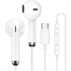 KALANKA-&Eacute;couteurs Filaire USB C pour Samsung Galaxy S25 S24 Plus S23 S22 S21 A17 A16 A15 A56 A55 A54 A36 5g,Intra &Eacute;couteur USB C Casque Audio Type C avec Micro,Ecouteurs Filaire pour iPhone 17 16 15 - Neuf