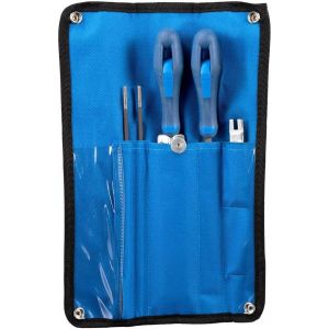 Jeu de limes d'affûtage CS-SLS-4,0 dans un sac à enrouler|Diamètre 4 mm|5/32"" pour la division de chaîne 1/4"" et 3/8"" Low Profile|11099140-pour l'affûtage confortable et sans effort des - Neuf
