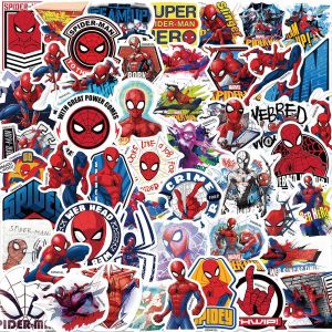 Lot De 50 Autocollants Spider-Man Graffiti Pour Ordinateur Portable, Voiture, Moto, Vélo, Casque, Skateboard, Guitare, Bouteille D'eau, Décoration Cool, Cadeaux - Neuf