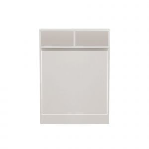 Table de repas pliable en bois "Bracked" - 70 x 15 x 96 cm - Blanc - Neuf