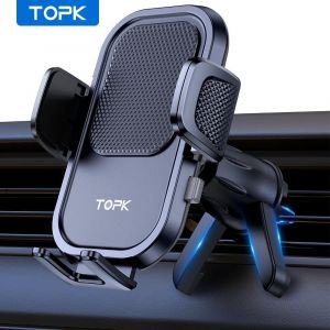 Cpl-Topk Support De Téléphone De Voiture Évent Support De Téléphone Téléphone Portable Évent Clip Support Étui Épais Amical Pour Iphone 15 14 13 12 Plus Pro Max-Black - Neuf