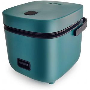 SUBZONAL-Cuiseur &agrave; riz individuel de 1,2 l, avec rev&ecirc;tement antiadh&eacute;sif,panier vapeur en acier inoxydable,cuill&egrave;res doseuses et commande &agrave; touche unique.Id&eacute;al pour une ou deux personnes (Vert) - Neuf