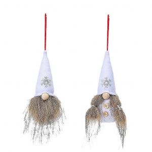 Peluche Gnome Ornements pour Poup&eacute;e D&eacute;corations d'Arbre de No&euml;l 2Pack - Neuf
