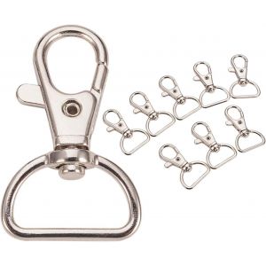 Eryi-Amaoma 20 Pièces Fermoirs De Griffe De Homard Pivotantpivotant Déclencheur Griffe Crochets Fermoirs Porte-Clés Pivotant Crochets Clé Split Anneau Bricolage Bijoux Accessoires - Neuf