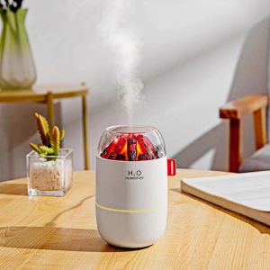 Portable Mini Humidificateur pour B&eacute;b&eacute; Chambre &agrave; coucher et de Voyage, Petite Brume Fra&icirc;che Bureau de l'Humidificateur, 2 Modes de Brume, un Fonctionnement Silencieux, Blanc - Neuf