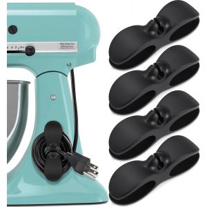 Jexnovashop-Lot De 4 Organiseurs De Cordon Pour Appareils De Cuisine, Enrouleur De Cordon Pour Appareils &Eacute;lectrom&eacute;nagers, Autocuiseur, Mixeur, Cafeti&egrave;re, Friteuse &Agrave; Air Comprim&eacute; - Neuf
