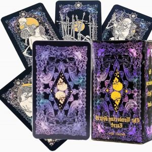 Chenquansarl-Carte De Tarot Pour D&eacute;butants &iquest; 78 Cartes De Tarot Squelette Avec Manuel &Eacute;lectronique, Tarot Divinatoire, Jeu De Cartes En Anglais, Parfait Pour Oracle Des Miroirs, Tarot De Marseille, J - Neuf