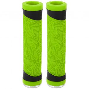 Poignees De Velo Vtt En Silicone, Guidon Plat, Embouts De Guidon, Poignees Vertes - Neuf