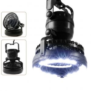 Lanterne De Camping Portable Multifonctionnelle A Led, Lampe Torche A 18 Led, Ventilateur De Plafond Pour Camping En Plein Air, Randonnee, Peche - Neuf