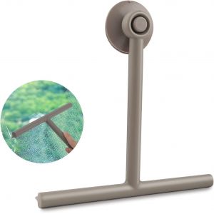 Grattoir de douche, grattoir de douche en silicone noir, grattoir de douche, B - Neuf
