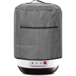 SUBZONAL-Housse de Protection pour KitchenAid Robot, Housse Anti-poussi&egrave;re pour Autocuiseur Sac de Protection Rond avec Poche et Poign&eacute;e pour Friteuse &agrave; Air/Cuiseur &agrave; Riz &Eacute;lectrique - 38.7 x 38cm - Neuf