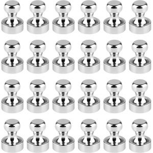 24pcs Aimants Puissants, Aimant Frigo, Aimant Neodyme, Magnet Frigo, Aimants Tableau Magnétique, Petit Aimant Puissant - Neuf