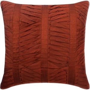 Trahoo-Rouille Couverture D'oreillers, Texture Plis Nervures Couverture D'oreillers, 40x40 Cm Housses De Coussin, Carre Soie Taie, Moderne Jet Decoratif Taies D'oreiller - Rusty - Neuf