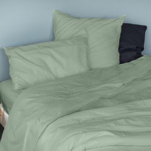 Taie D'oreiller En Coton Lav&eacute; - Neuf