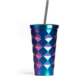 Kalanka-Mug Isotherme Avec Paille, Gobelet Thermos Caf&iquest;&iquest; 450ml, Tasse Thermos Caf&iquest;&iquest; Inox &iquest;&iquest;Tanche, Travel Mug Isotherme Pour Voiture, Bureau & Voyage - Neuf