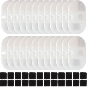 Kalanka-Lot De 12 Filtres De Fontaine Pour Chat Compatibles Avec Fontaine Petlibro Capsule 2,1 L - Filtre De Rechange Avec R&eacute;sine Et Charbon Actif + 12 &Eacute;ponges De Pr&eacute;-Filtre Pour Distributeur D'eau P - Neuf