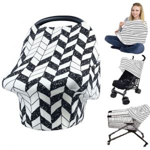 1 Housse D'allaitement Et Poncho D'allaitement Pour Bébé - Housse Multi-Usages Pour Siège Auto, Poussette, Protection Intégrale À 360° - Cadeau Pour Garçon Et Fille (16) - Neuf