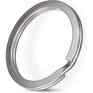 ERYI-200 Pièces Anneaux Porte Clé 25 Mm - Attache Porte Clé Plats - Kit Porte Clé - Rond En Acier - Ouverture Facile - Pour Diy, Bijoux Et Clé De Maison - Neuf