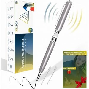 Stylo enregistreur Vocal 2025 Audio-64Go-USB 3.0 Type C-Capturez la Voix avec Le dictaphones Vocal. Micro enregistreur Mini pour Réunions Conférences Journaliste-Guide Gratuit Inclus.[V141] - Neuf