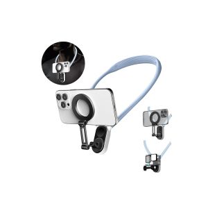 Support magn&eacute;tique pour t&eacute;l&eacute;phone &agrave; porter autour du cou pour l'enregistrement et le visionnage de vid&eacute;os mains libres - Neuf
