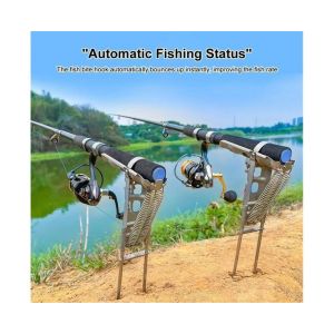 Porte-Canne À Pêche Automatique Réglable Avec Ressort ¿ Idéal Pour Les Lacs, Étangs, Rivières Et Ruisseaux - Neuf