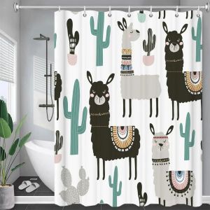 Rideau De Douche Imprimé Chat,Dessin Animé,Animal,Bain,Hofor,Baignoire,Couverture De Bain,Avec 12 Crochets.Wxy-20241223000323.W120Xh180Cm - Neuf