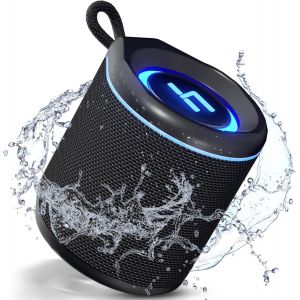 Enceinte Bluetooth Portable Et L&eacute;g&egrave;re, Douche Bluetooth 5.3, Haut-Parleur Etanche Ip67, Led Lumi&egrave;re, 360&deg; St&eacute;r&eacute;o Enceinte Sans Fil Pour Camping Voiture Voyage Paires - Neuf