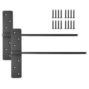 Supports D'&eacute;tag&egrave;re En T Robustes-Duoku-Lot De 2-Capacit&eacute; De Charge De 90 Kg (200 Lb)-Pour &Ecirc;tag&egrave;res Et Supports De Comptoir - Neuf