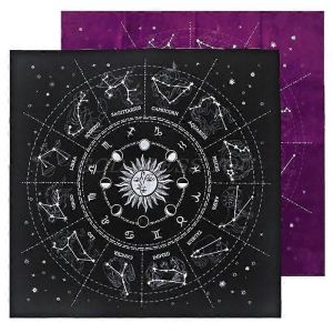 12 Constellations Tarot Carte Nappe Velours Divination Autel Nappe Jeu De Société Fortune Astrologie Oracle Carte Pad Drop Ship - Neuf