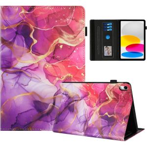 Pissenlit Coque Ipad 10eme Generation 10,9 Pouces En 2022,Ipad 11 Pouces(A16) 2025,Cuir Pu De Qualité Supérieure Pour Une Protection Complète À 360°,Conception De Motif De Pissenlit Unique, Bleu - Neuf