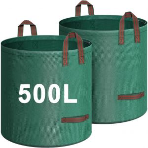 NouvelHorizonstore-Sac de d&eacute;chets de jardin r&eacute;utilisable et r&eacute;sistant avec poign&eacute;e &iquest; Sacs de recyclage pour le camping et la collecte des d&eacute;bris v&eacute;g&eacute;taux - Neuf