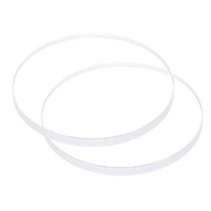 Kal-2pcs Verre De Montre En Cristal Transparent 42mm De Diamètre, 3mm D'épaisseur, Rond, Plat, En Verre Minéral À Haute Transmittance, Pièce De Rechange Pour Réparateur De Montres - Neuf