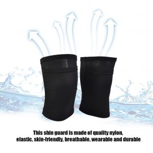 Protege-Jambes Double Epaisseur Pour Football (L-Noir) - Neuf