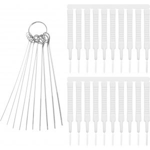 ChenQuanSarl-Lot De 20 s De Nettoyage Pour Pommeau De Douche Et 10 Broches De Nettoyage Pour Pommeau De Douche - Kit D'Outils De Nettoyage Multifonctions Pour Petits Trous, Rainures, Buses De - Neuf