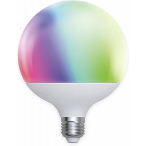Yemaesre-Globe Led Intelligent - Contrôlable Par Alexa Ou Télécommande - Ampoule E27 À Intensité Variable Avec Lumière Blanche (1800-6500 K) Et Lumière Colorée Rvb, 15 W - Neuf