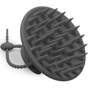 Kal-Brosse De Massage Du Cuir Chevelu 100% Silicone Pour Les Pellicules Et La Croissance Des Cheveux, Peigne Exfoliant Pour Cheveux Et Cuir Chevelu, Pour Hommes, Femmes, Enfants, Noir - Neuf
