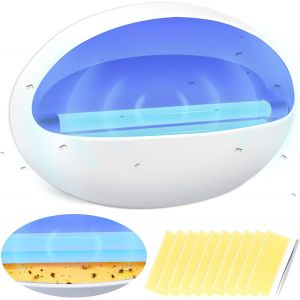 Lampe anti-moustiques, lampe UV anti-moustiques 8 W, lampe électrique anti-moustiques, 90 % d'économie d'énergie et silencieuse, pour répulsif contre les moustiques, les mites et les mouches - Neuf