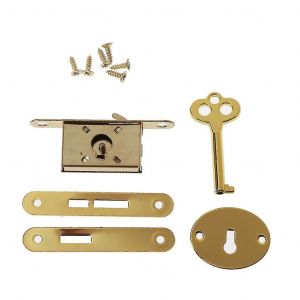 Serrures De Tiroir En Métal Antique Avec Pour Clé Pour Armoire,Boîte En Bois De Bijoux,Cabine - Neuf