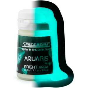 Aquaris Peinture Brillante Dans Le Noir (20ml) Aqua Brillant Couleur (Clair Bleu/Turquoise), Non-Toxique, &Agrave; Base D'eau - Neuf