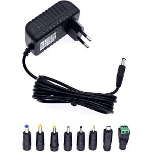 acdsgd-Chargeur DC 5V, Adaptateur Secteur Chargeur d'alimentation AC 100-240 V &agrave; DC 5 V 1.5A 1A 1000mA Comprenant Micro USB pour cam&eacute;ras de vid&eacute;osurveillance, Bandes Lumineuses LED - Neuf