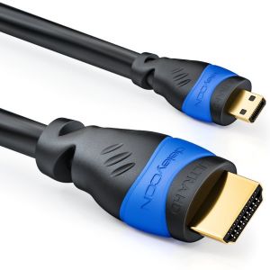CFRY-3,0m Micro HDMI C&acirc;ble - Compatible HDMI 2.0/1.4a - Haute Vitesse avec Ethernet - ARC 3D 4K Ultra HD 1080p 2160p - Neuf