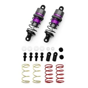1/10 1Paire D'amortisseurs Hydrauliques En M&eacute;tal RC T&eacute;l&eacute;commande Voiture Flat Racing Drift Car (63mm) Violet - Neuf