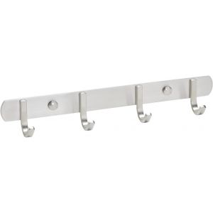 ERYI-Barre À 4 Crochets Samu Porte-Serviettes Crochet De Vestiaire Inox Brossé 300 Mm Rail À Crochets - Neuf