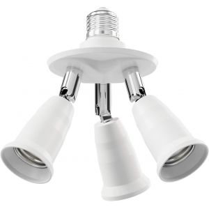 Kalanka-Culot E27, Adaptateur Splitter Triple, Blanc - Neuf