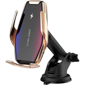 Ongi-Chargeur Sans Fil Voiture 2 En 1 Qi 10w/7.5w/5w Serrage Par Induction Automatique Tableau De Bord/Trou D'aération Porte-Téléphone,Compatible Avec Iphone 8/8p/X Samsung Galaxy S9+/S8+ - Neuf