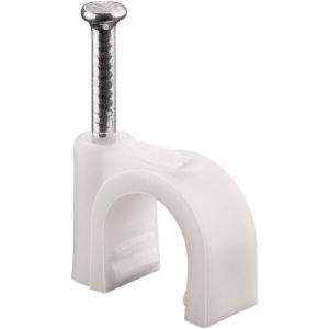 Attache-fils 9 Mm, Blanc, Fixation Pour C&acirc;bles De Diam&egrave;tre Inf&eacute;rieur Ou &eacute;gal &agrave; 9 Mm. Diam&egrave;tre 9 Mm - Neuf