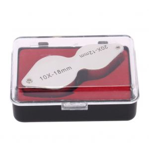 Loupe Double 10x 20x Portable Pour Bijoux Et Montres - Neuf
