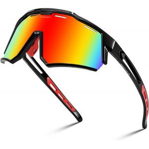 Feisedy Lunettes De Vélo Polarisées Pour Hommes Femmes Tr90 Cadre Lunettes De Soleil De Sport Miroir Lunettes De Sport Avec Protection Uv400 B4151[Z4342] - Neuf